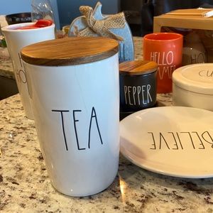 Rae Dunn tea canister